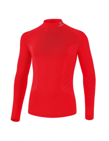 Erima Funktionsunterwäsche Langarmshirt Athletic mit Kragen (nahtlos) rot Herren